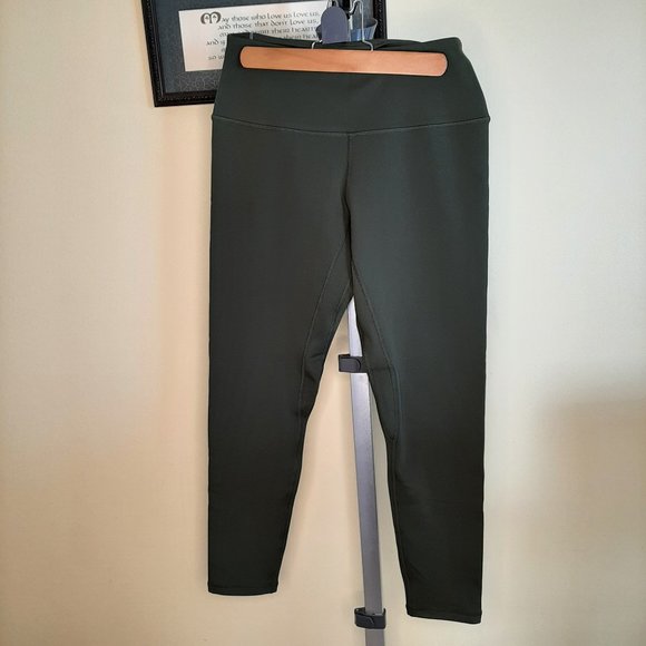 Colorfulkoala Fleece-lined Olive leggings - Picture 1 of 9